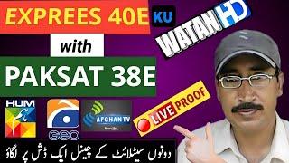 Express 40e with Paksat New Update 2023 | express am7 40e channel list