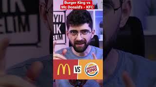 BURGER KING VS MC DONALD'S - KFC "REKLAM SAVAŞLARI" #Shorts