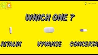 RITALIN or CONCERTA or VYVANSE