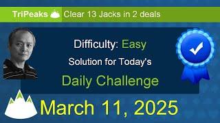 Microsoft Solitaire Collection: TriPeaks - Easy - March 11, 2025