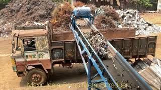 Scrap Metal Shredder, Scrap Metal Shredding Machine, #ScrapMetalCrushingMachine, #asmr  #asmrsounds