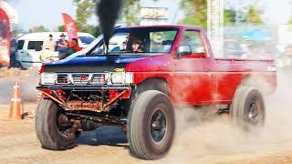 Off-Road Drag Racing in Thailand! 1000+ HP Turbo Diesel!