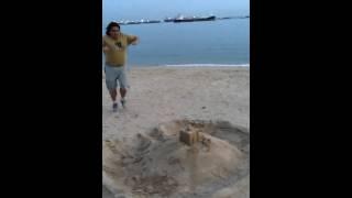 Me destroying Sandcastle