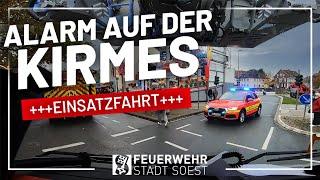 Einsatz auf der Kirmes | Alarmfahrt  | Allerheiligenkirmes 2021 in Soest