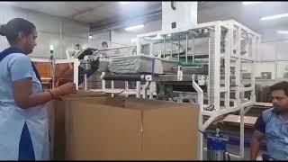 Efficient Towel Packaging: Automatic Case Packing Line