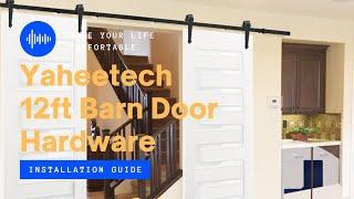 Yaheetech 12 Feet Barn Door Hardware Installation Guide #barndoorhardware