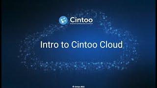 Cintoo Cloud Overview