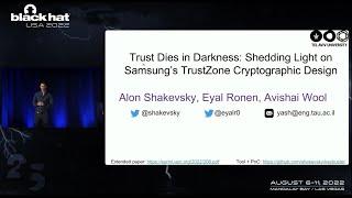 Trust Dies in Darkness: Shedding Light on Samsung's TrustZone Keymaster Design