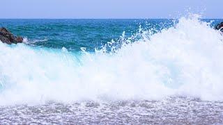 Blue ocean, cool and refreshing waves ASMR  Nature Sounds Sleep Focus White Noise