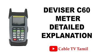 C60 Digital Meter Detailed Explanation In Tamil | Cable TV Tamil