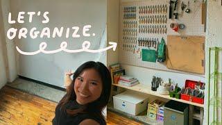 Organize ALL My Art Supplies with Me Decluttering