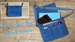 Messenger Bag DinA von #Farbenmix nähen