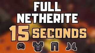 Full Netherite Armor in 15 Seconds [TAS]