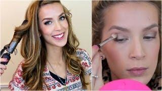 GET READY WITH ME! makeup + hair + outfit | LeighAnnSays