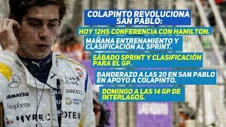 COLAPINTO REVOLUCIONA BRASIL Y SE SUMA AL BANDERAZO ARGENTINO EN APOYO AL CORREDOR DE F1