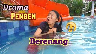 DRAMA TUTIK PENGEN BERENANG DI KOLAM RENANG ! Jadi Sakit Perut