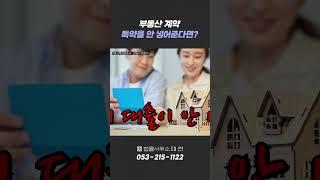 집 계약할 때 집주인이 특약을 넣어주지 않는다면? #shorts