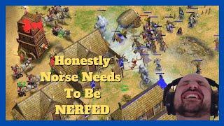 Norse is S Tier in 5.0 | 1v1 Thor vs Ra #aom #ageofempires