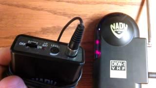 Nady Wireless System for edTPA video recording.