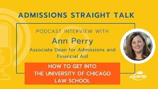 How to Get into the University of Chicago Law School