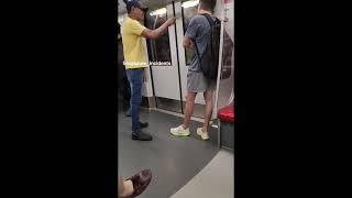 Occurred inside mrt at Bugis station. The foul mouth guy alighted at Rochor MRT.Credit: Steven Wong