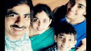 Actor Ravi Teja Family Unseen Video || Ravi Teja wife Kalyani, Daugher Mokshadha, Son Mahadhan