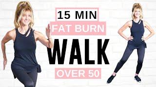 15 Minute FAT BURNING Indoor Walking Workout *Full Body*