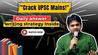 Simplify UPSC Mains Success with Dr. Vivekananda's Daily Answer Writing Strategy! ️