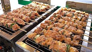 대학로 유명한 대왕 닭꼬치를 소개합니다! 주말에는 400개 이상 팔려요~ ┃Chicken Skewers / Korean street