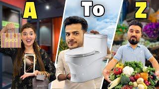 A to Z Shopping Challenge With Limited Budget || Zulqarnain || Kanwal | Jalal