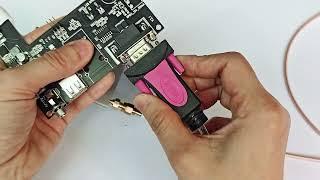 UHF RFID reader module hardware  kit and connection video