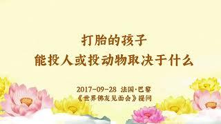 卢台长【共修组提问】打胎的孩子能投人或投动物取决于什么？| 观世音菩萨心灵法门 (2017.09.28法国巴黎)