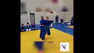 Uchi-mata throw competition (first step). Olympic Judo Centre. Toronto.