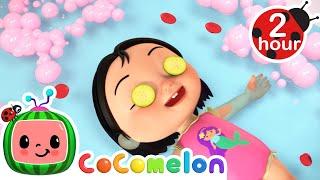 Pretty Pink Bubble Bath Spa Day!🫧 | 1 HOUR CoComelon Kids Songs & Nursery Rhymes