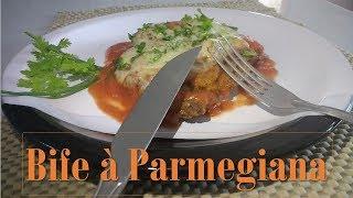 BIFE À PARMEGIANA NA FRIGIDEIRA - Comida Arretada