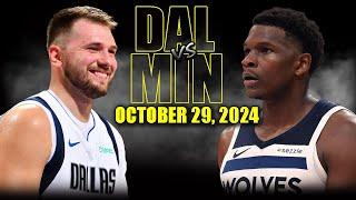 Dallas Mavericks vs Minnesota Timberwolves Full Game Highlights - October 29  | 2024-25 NBA Season