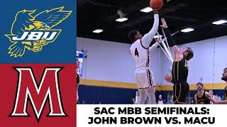 SAC MBB Semifinals Highlights: JBU vs. MACU