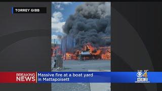 Community members devastated by massive fire at Mattapoisett boat yard