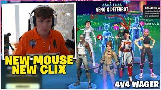 CLIX Put DOWN PETERBOT & VENO After THEY TEAM UP Against Him In 4v4 ZONEWARS Wager!