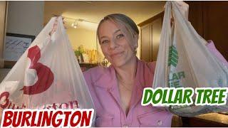 BURLINGTON & DOLLAR TREE HAUL | TRY ON | CHATTY