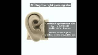 Daith Piercing Size Guide