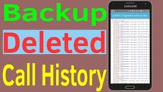 Call History Recovery : How to recover deleted call history From Android Device #HelpingMind