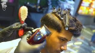 RELAXING SCISSOR HAIRCUT | RAINBOW BEAUTY AND TATTOO#rainbowasmr #hairstyle #fadehaircut #barbershop