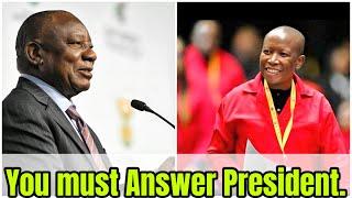 Julius Malema ask two strong questions to President Ramaphosa in Parliament.