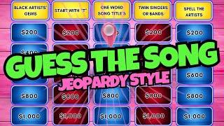 Jeopardy Music Quiz – 5 Fun Categories!  Can You Get a Perfect Score?