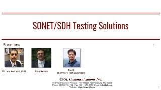 SONET and SDH Testing Solutions