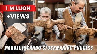 How #stockmaker #ManuelRicardo Make a Bespoke Handcrafted Shotgun stock (4K)