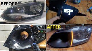 How it's Made an Air Intake Hole in Volkswagen  Polo Headlight