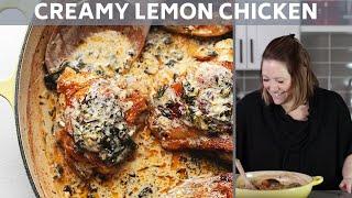 Keto Chicken Thighs - Creamy Lemon Sauce