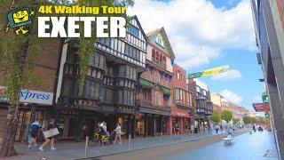 Exeter City 4K Walking Tour - Exeter Devon UK